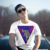 Astronaut in galaxy geek graphics t-shirt