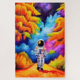 Astronaut in Herfst puzzel