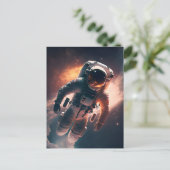 Astronaut in het Briefkaart Ruimtevaart (Staand voorkant)