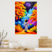Astronaut in het najaar poster (Keuken)