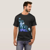 Astronaut in het Space T Shirt ontwerp (Voorkant volledig)