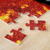 Astronaut in het zonnestelsel legpuzzel (Zijkant)