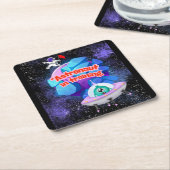 astronaut in opleiding kartonnen onderzetters (Schuin)