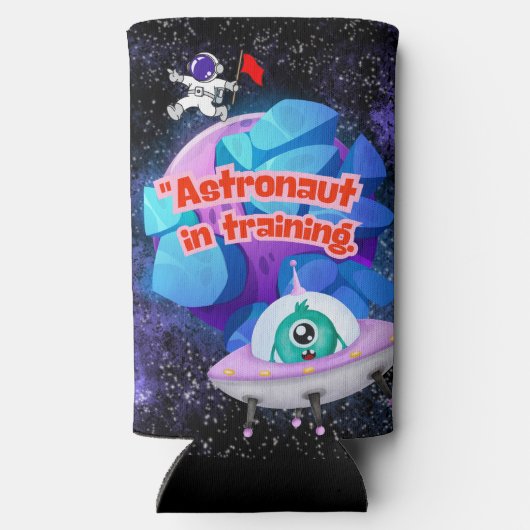 ASTRONAUT IN OPLEIDING SELTZER BLIKJESKOELER (Achterkant)