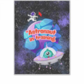 ASTRONAUT IN OPLEIDING STICKER (Voorkant)