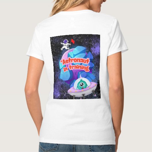 ASTRONAUT IN OPLEIDING T-SHIRT (Achterkant)