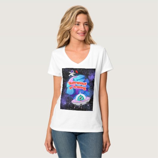 ASTRONAUT IN OPLEIDING T-SHIRT (Voorkant volledig)