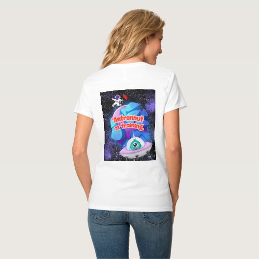 ASTRONAUT IN OPLEIDING T-SHIRT (Achterkant volledig)