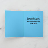 Astronaut in ruimte Foto van Birthday Kaart (Binnen)