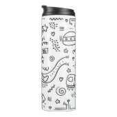 Astronaut in ruimtedoedelen thermosbeker (Geroteerd rechts)