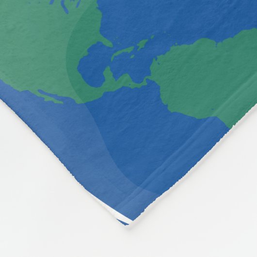 Astronaut in ruimteslijfthema fleece deken (Hoek)