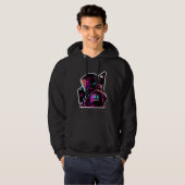 Astronaut in Space Aesthetic Wave Planet Eclipse   Hoodie (Voorkant volledig)