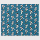 Astronaut in space cadeaupapier (Vlak)