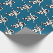 Astronaut in space cadeaupapier (Hoek)