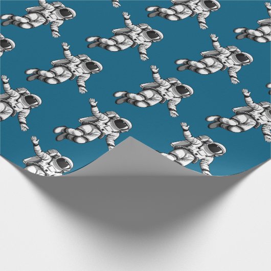 Astronaut in space cadeaupapier (Hoek)