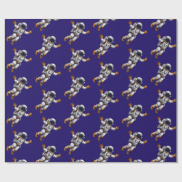 Astronaut in space cadeaupapier
