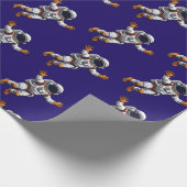 Astronaut in space cadeaupapier (Hoek)