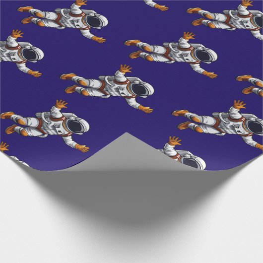 Astronaut in space cadeaupapier (Hoek)