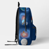 Astronaut in Space Galaxy Persoonlijke naam Bedrukte Rugzak (Links)