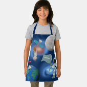 Astronaut in Space Galaxy Persoonlijke naam Schort (Insitu)