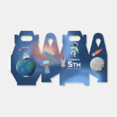 Astronaut in Space Galaxy Theme Birthday Party Bedankdoosjes (Uitgevouwen)