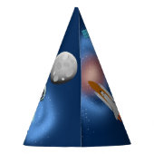 Astronaut in Space Galaxy Theme Birthday Party Feesthoedjes (Achterkant)