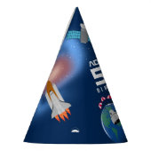 Astronaut in Space Galaxy Theme Birthday Party Feesthoedjes (Links)