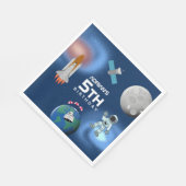 Astronaut in Space Galaxy Theme Birthday Party Servet (Hoek)