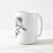 Astronaut in space koffiemok (Voorkant rechts)