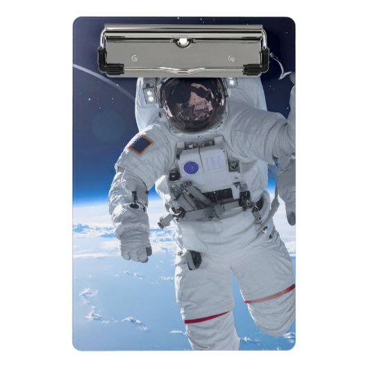 Astronaut in space mini klembord (Voorkant)