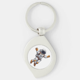 Astronaut in space sleutelhanger