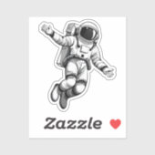 Astronaut in space sticker (Vel)