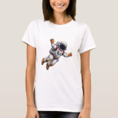 Astronaut in space t-shirt (Voorkant)