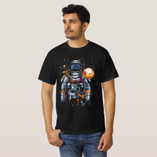 " Astronaut in Space " T-shirt (Voorkant volledig)