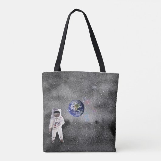 Astronaut in Tas voor buitenruimteweergave (Achterkant)