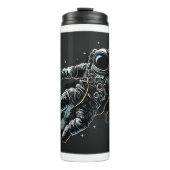 Astronaut in thermische ruimteverwarming thermosbeker (Voorkant)