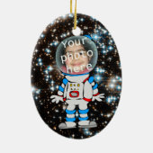 Astronaut in training - Astro Child Sjabloon Keramisch Ornament (Achterkant)