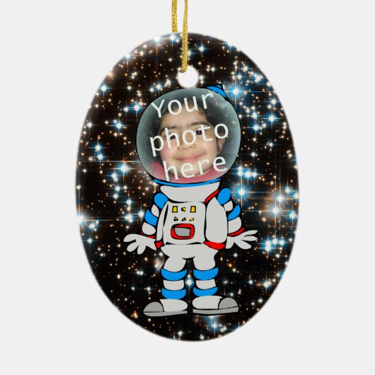 Astronaut in training - Astro Child Sjabloon Keramisch Ornament (Achterkant)