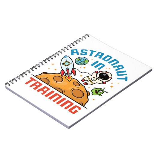 Astronaut in Training Cute Future Astronaut Space Notitieboek (Linkerzijde)
