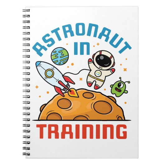 Astronaut in Training Cute Future Astronaut Space Notitieboek (Voorkant)