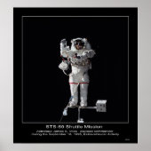 Astronaut James S. Voss Outer Space Walk Poster (Voorkant)