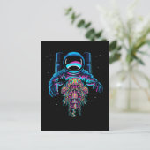 Astronaut Jelly Fishes Colorful Cosmonaut Briefkaart (Staand voorkant)