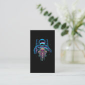 Astronaut Jelly Fishes Colorful Cosmonaut Visitekaartje (Staand voorkant)