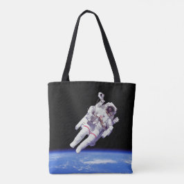 Astronaut Jetpack Ruimtewandeling Aarde Omloopbaan Tote Bag