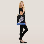 Astronaut Jetpack Ruimtewandeling Aarde Omloopbaan Tote Bag (Op model)