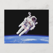Astronaut Jetpack Spacewalk Earth Orbit Foto Briefkaart (Voorkant)