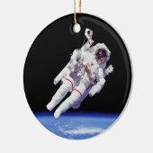 Astronaut Jetpack Spacewalk Earth Orbit Foto Keramisch Ornament (Links)