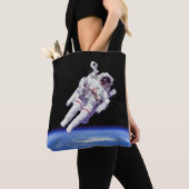 Astronaut Jetpack Spacewalk Earth Orbit Foto Tote Bag (Dichtbij)