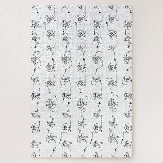 Astronaut Jigzaag Puzzle Legpuzzel (Verticaal)