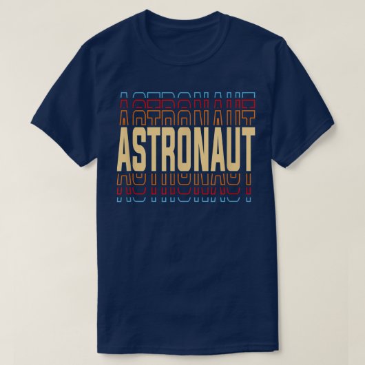 Astronaut Job Title T-shirt (Design voorkant)